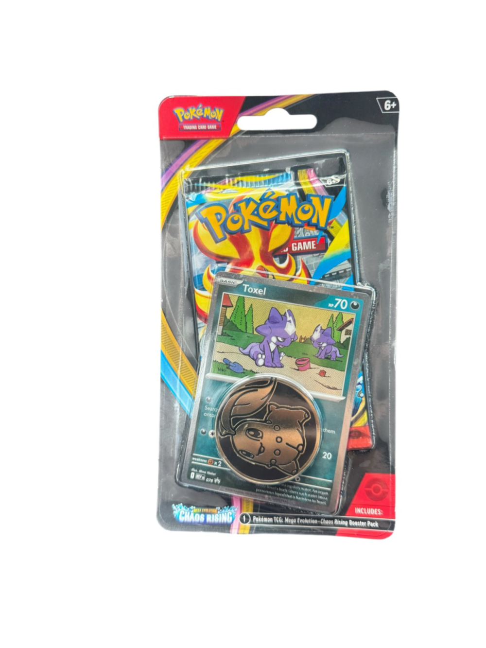 Pokémon Mega Evolution Chaos Rising Toxel Trading Card Pack New Sealed